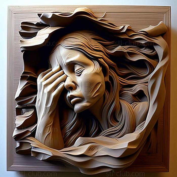 3D мадэль Синтия Вествуд, американская художница. (STL)
